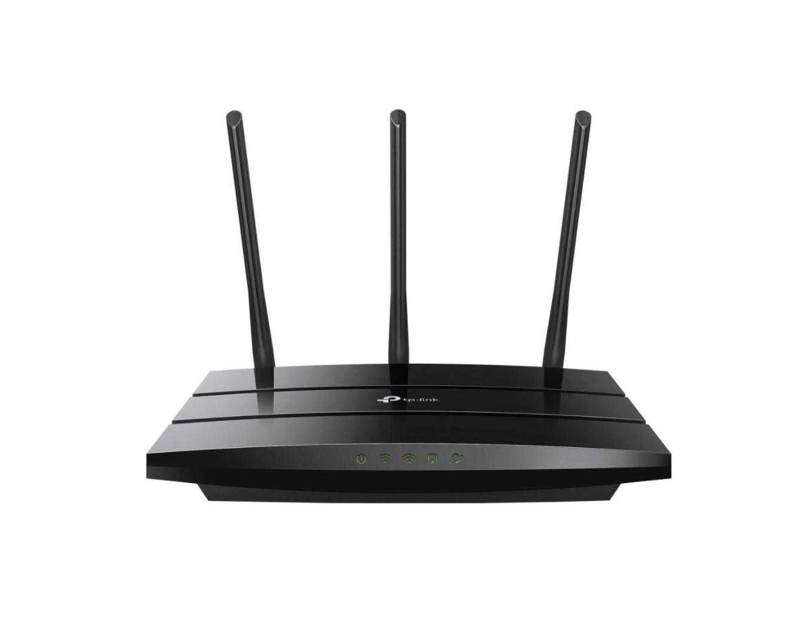 TP-LINK Router Dual-Band Wireless TP-Link, ARCHER A8, Gigabit Wi-Fi 802.11ac Wave2 MU-MIMO AC1900, IEEE 802.11ac/n/a 5 GHz, IEEE 802.11n/b/g 2.4 GHz, 3× Antene Fixe de mare performanta, Procesor Single-Core 1.2 GHz, 1× Port WAN Gigabit, 4× Porturi LAN gigabit.