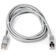 CAT 6 S-FTP patch cord, Cu, LSZH AWG 27/7, length 0.5 m, grey