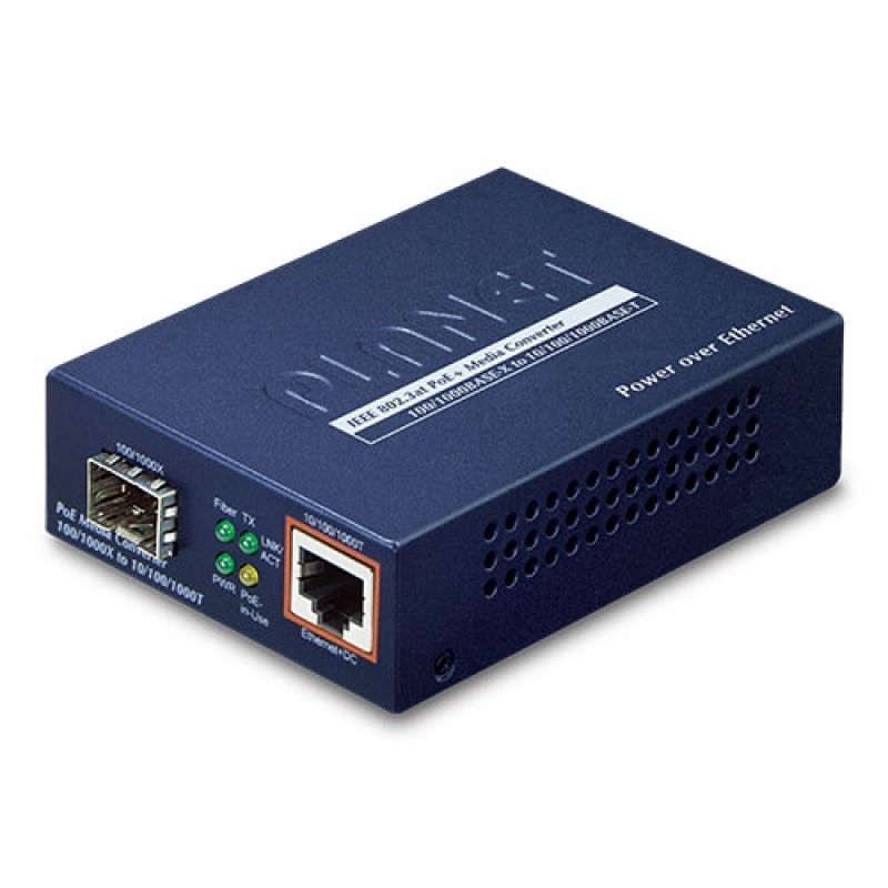 PLANET GTP-805A convertoare media pentru rețea 1000 Mbit/s Albastru