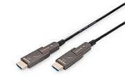 HDMI AOC hybrid-fiber connection cable, Type A M/M, 15m, UHD 4K@60Hz, gold, bl