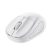 Mouse Trust Wireless Optical rezolutie maxima 1600 DPI, 4 butoane, 2 baterii tip AAA, alb