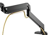 Single Gas Spring Monitor Desk Mount 35 , 15 kg max. black