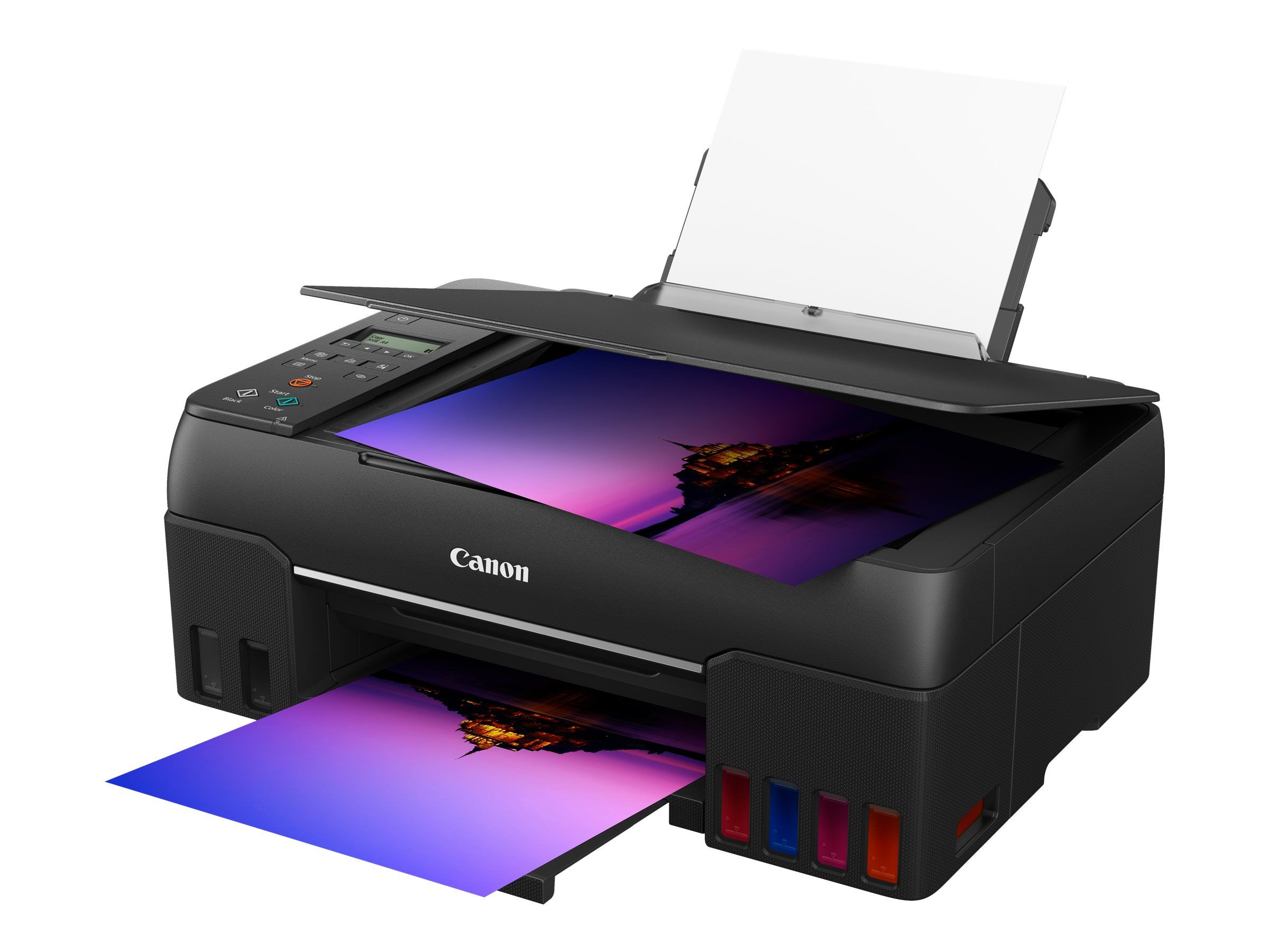 Imprimanta multifunctionala inkjet color Canon PIXMA G650, A4, USB 2.0, Wi-Fi, 3.9 ppm negru, 3.9 ppm color