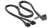 12VHPWR, SS2x8P conectori unghi 90 grade, 600W, PCIe 5.0, Negru