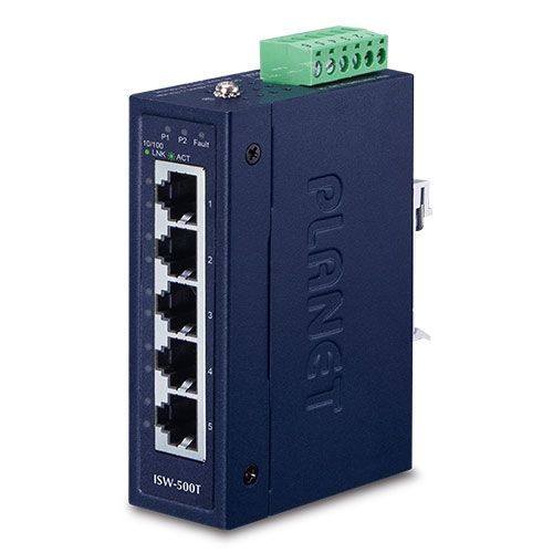 PLANET ISW-500T switch-uri Fara management Fast Ethernet (10/100) Albastru