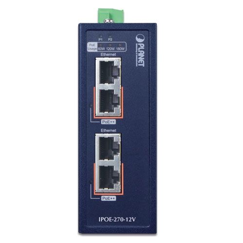 PLANET IPOE-270-12V switch-uri Power over Ethernet (PoE) Suport Albastru