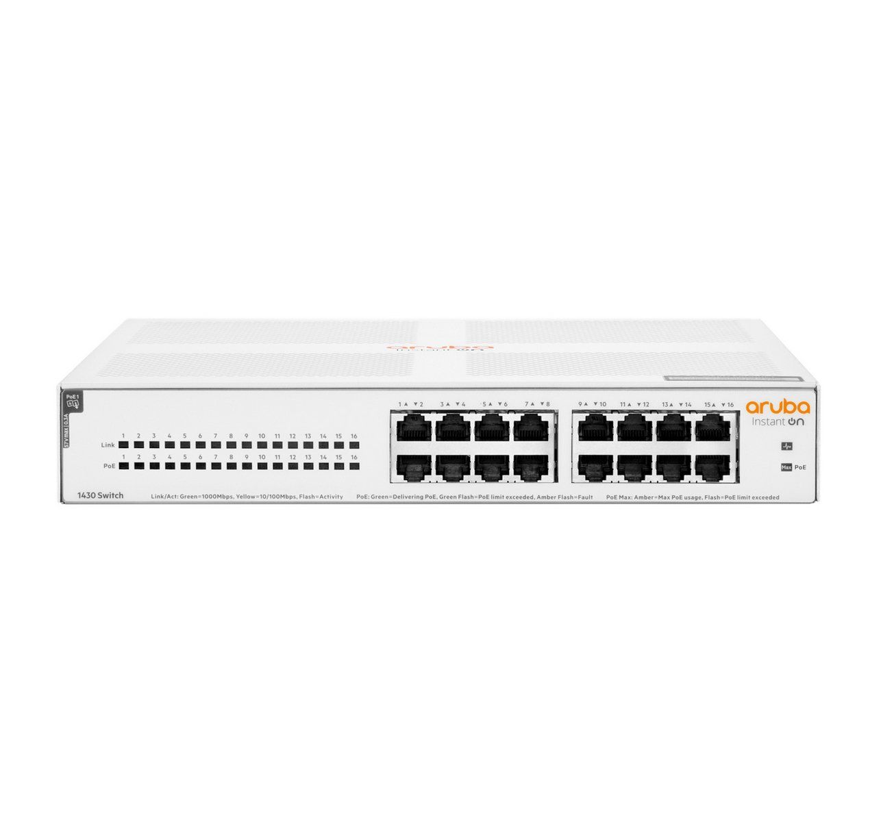 Jnc HPE Aruba Instant On 1430 Unmanaged 16G PoE+ 124W Switch