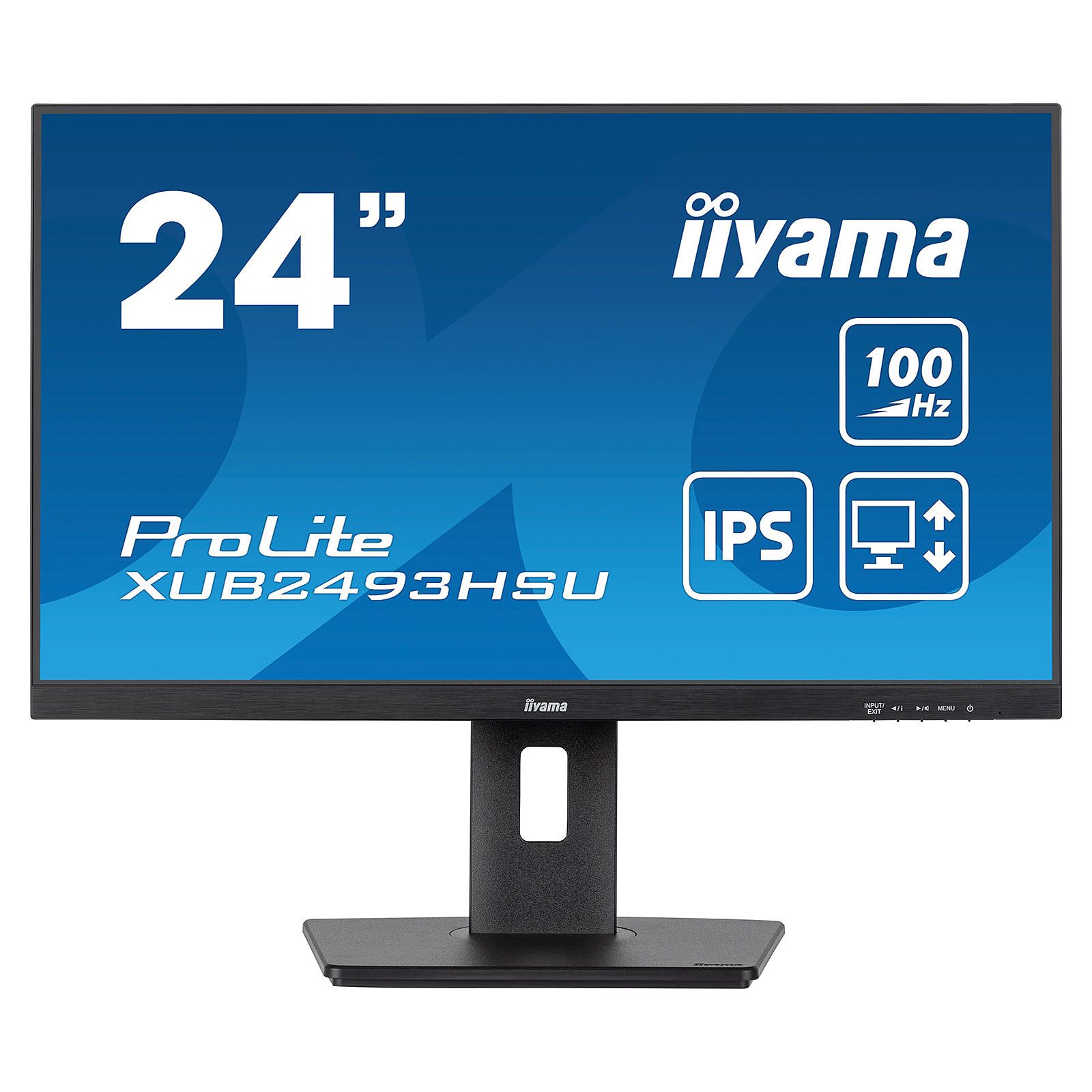 Monitor 23.8 inch LED IIyama ProLite XUB2493HSU-B6 1920 X 1080 pixeli, 100 Hz, 1 ms, Negru