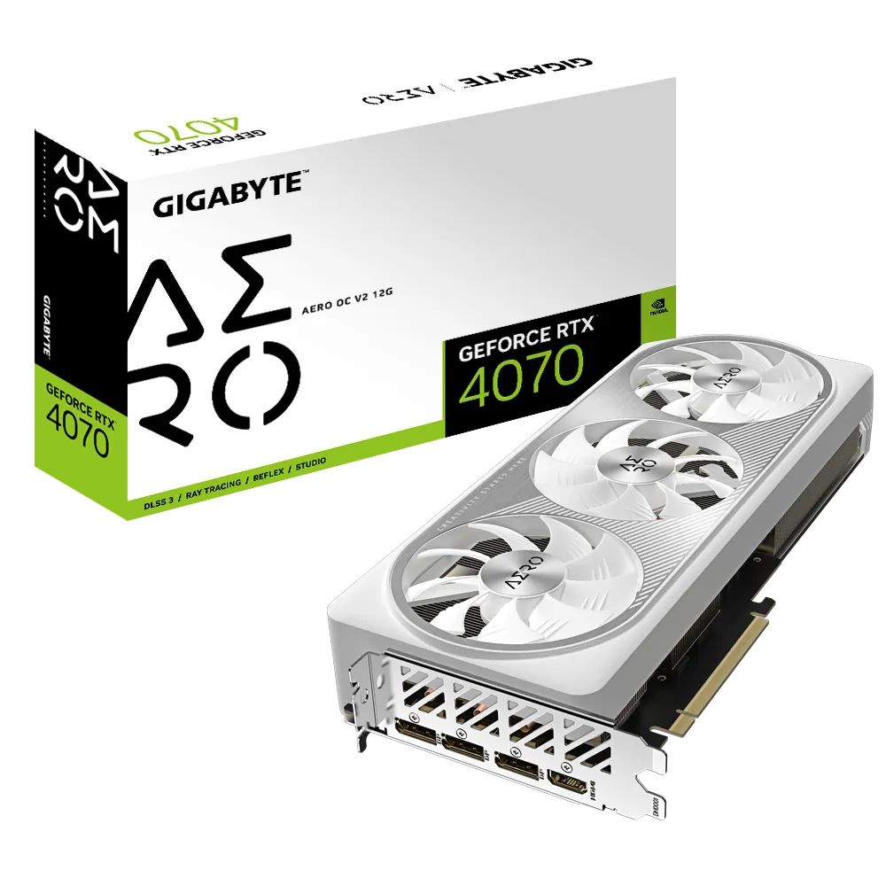 Placa video GIGABYTE GeForce RTX 4070 AERO OC V2 12 GB GDDR6X 192 bit