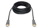 HDMI AOC hybrid-fiber connection cable, Type A M/M, 10m, UHD 4K@60Hz, gold, bl
