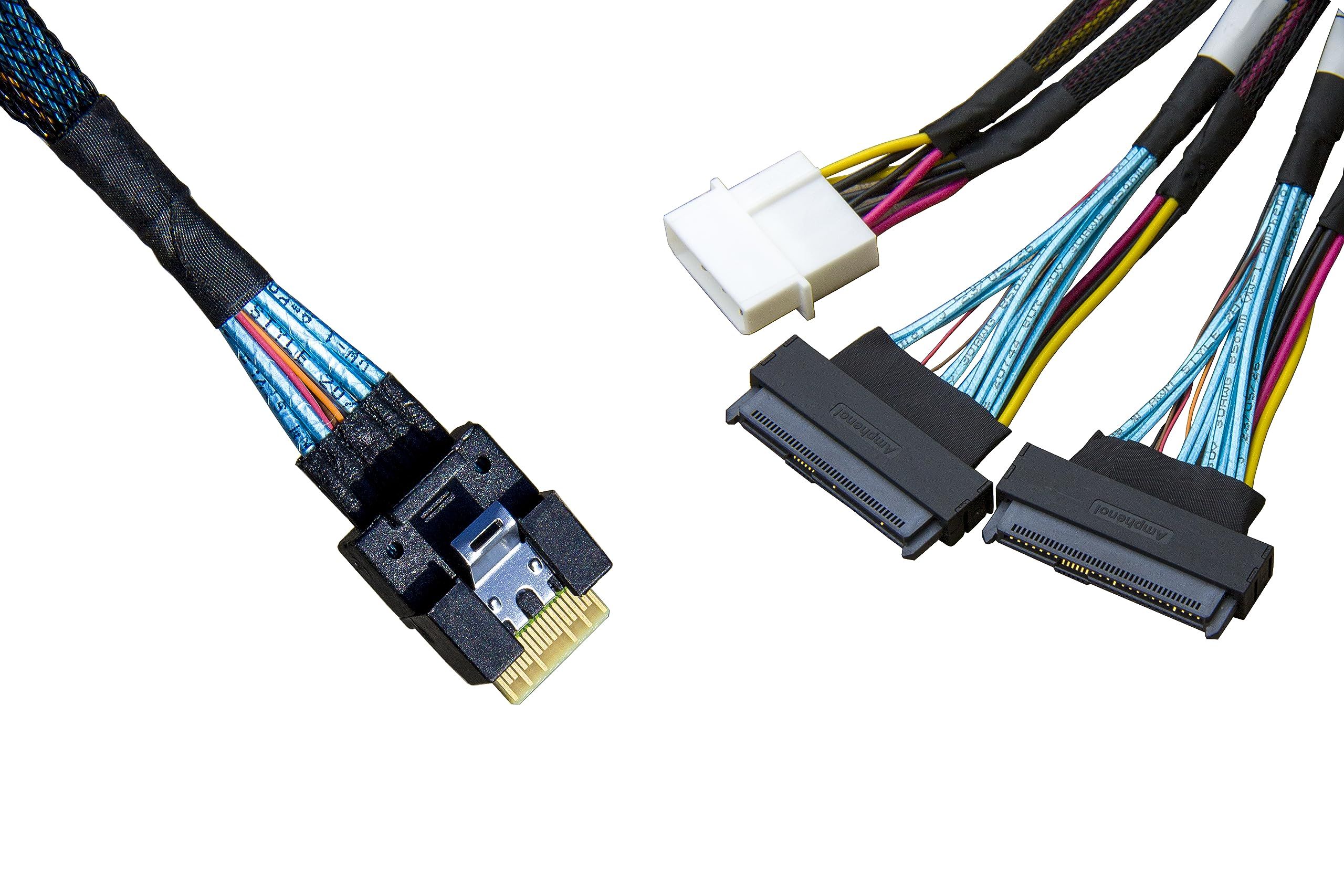 Y Intel Cable Kit 2U 1x SlimSAS to 1x SlimSAS (straight) 1x SFF8654 8i to 1x SFF-8654 8i