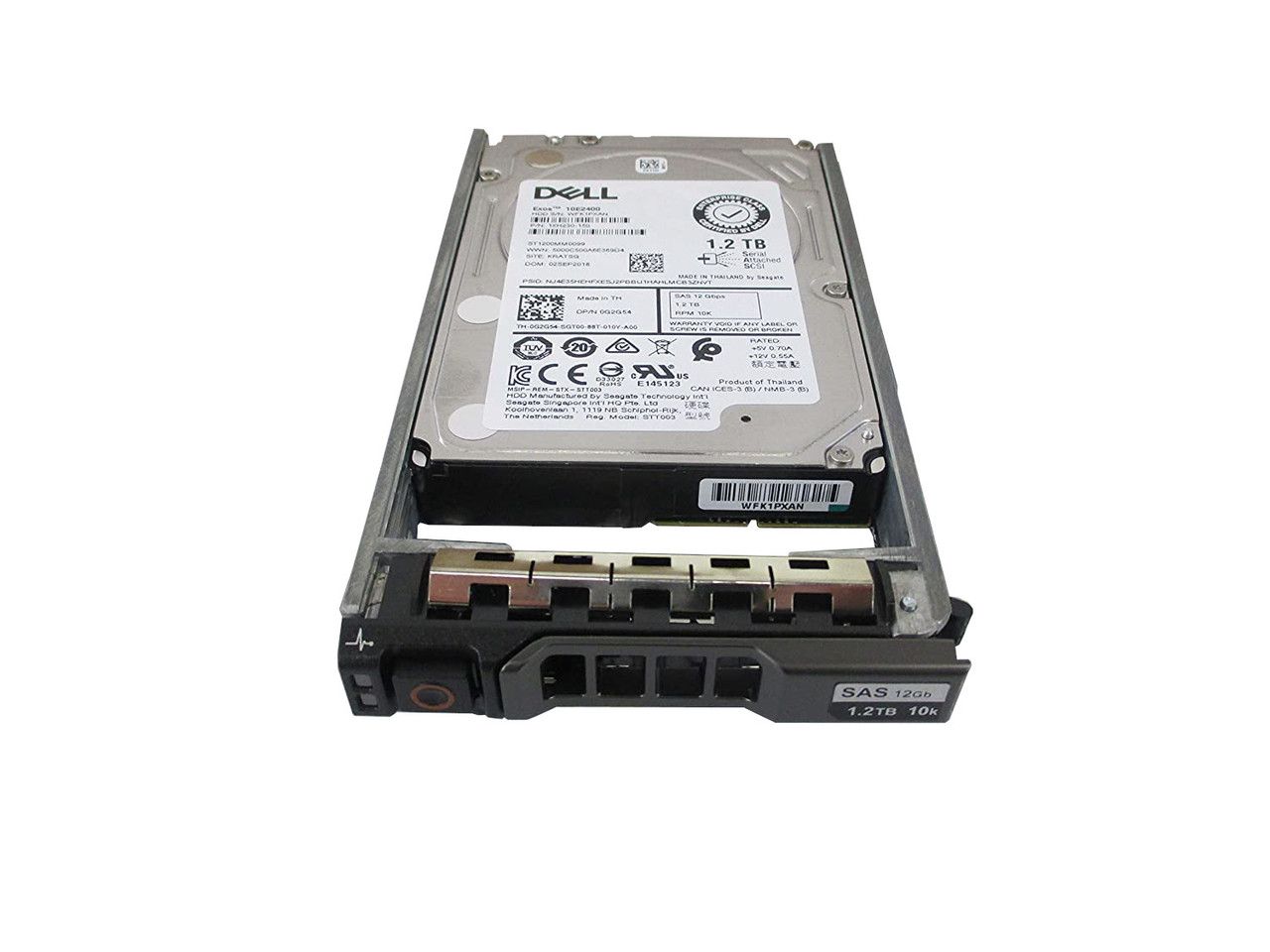 1.2TB 10K RPM SAS 2.5in Hot-plug Hard DriveCusKit