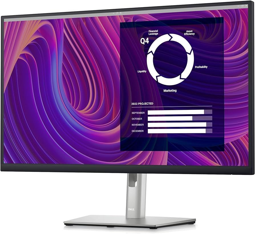 Monitor 27 inch LED Dell P2723D 2560 x 1440 pixeli, 60 Hz, 5 ms, Negru - Gri