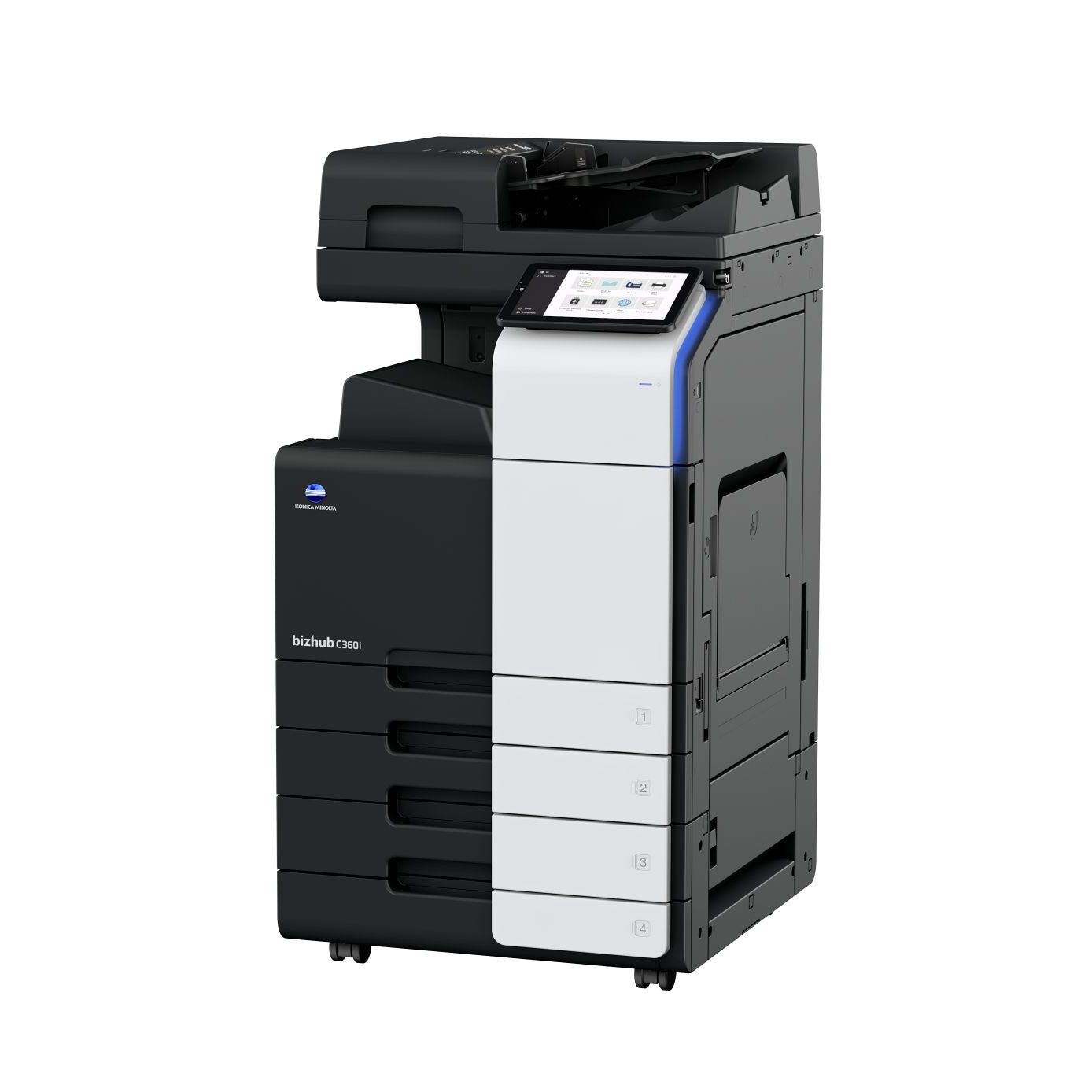 Imprimanta laser color Konica Minolta Bizhub c360i, A3, duplex, ADF, USB 2.0, Wi-Fi, 36 ppm negru, 36 ppm color