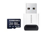 Card memorie microSDXC Samsung PRO Ultimate MB-MY256SB/WW 256GB, Class 10, UHS-I U3, V30, A2 + Adaptor USB