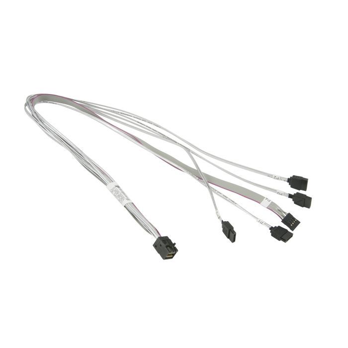 Supermicro MiniSAS / 4 SATA 0.55 m 0,55 m Gri, Alb