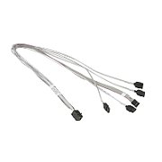 Supermicro MiniSAS / 4 SATA 0.55 m 0,55 m Gri, Alb