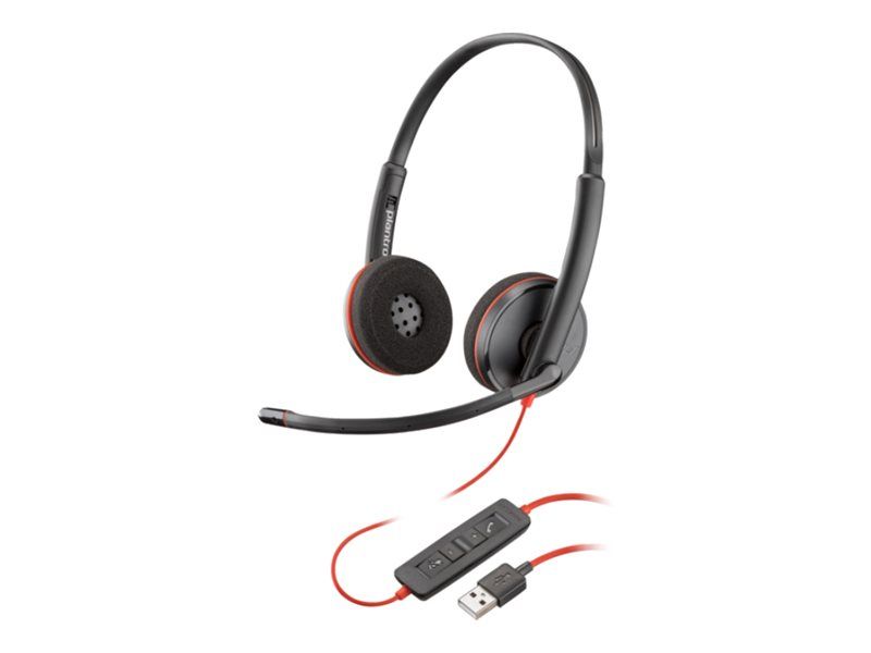 HP Poly Blackwire 3220 Stereo USB-A Headset Bulk