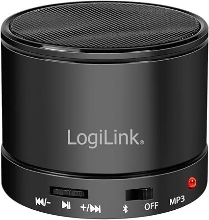 BOXA LOGILINK portabila bluetooth, control volum, acumulator 400mAh, FM radio, hands-free, timp de functionare pana la 4 ore, distanta de functionare pana la 10m, incarcare USB, black,  SP0062K   (timbru verde 0.18 lei)