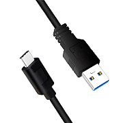 CABLU alimentare si date LOGILINK, pt. smartphone, USB 3.2, USB Type-C (T) la USB-A (T), suporta pana la 5V/3A 15W, dublu ecranat,1m, negru,  CU0168  (timbru verde 0.08 lei)