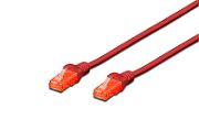 CAT 6 U-UTP patch cord, Cu, LSZH AWG 26/7, length 0.25 m, color red
