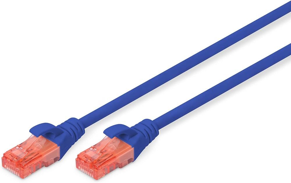 CAT 6 U-UTP patch cord, Cu, LSZH AWG 26/7, length 0.25 m, color blue