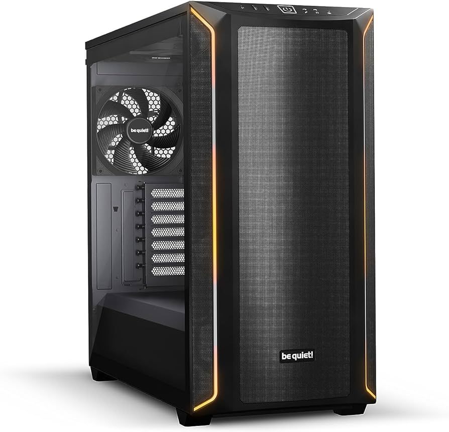 CARCASA be quiet!  SHADOW BASE 800 , Middle Tower, ATX, fara sursa, 3xfan, USB 3.2 gen 1 x 2, USB Type-C x 1, audio+mic, PSU shroud, 7 sloturi expansiune, iluminare ARGB, negru,  BGW61  (timbru verde 0.32lei)