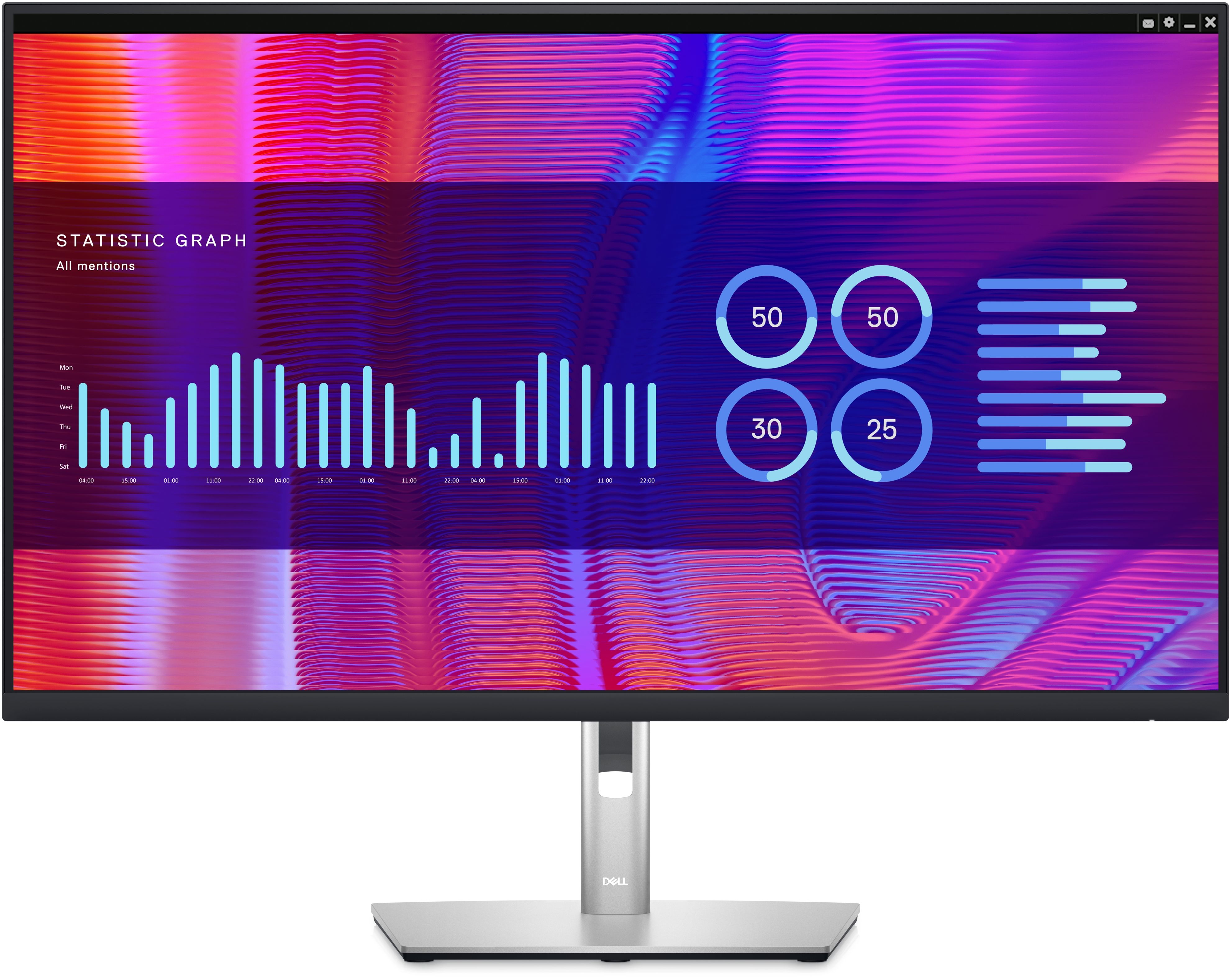 Monitor 30 inch LED Dell P3223DE 2560 x 1600 pixeli, 60 Hz, 5 ms, Negru/Argintiu
