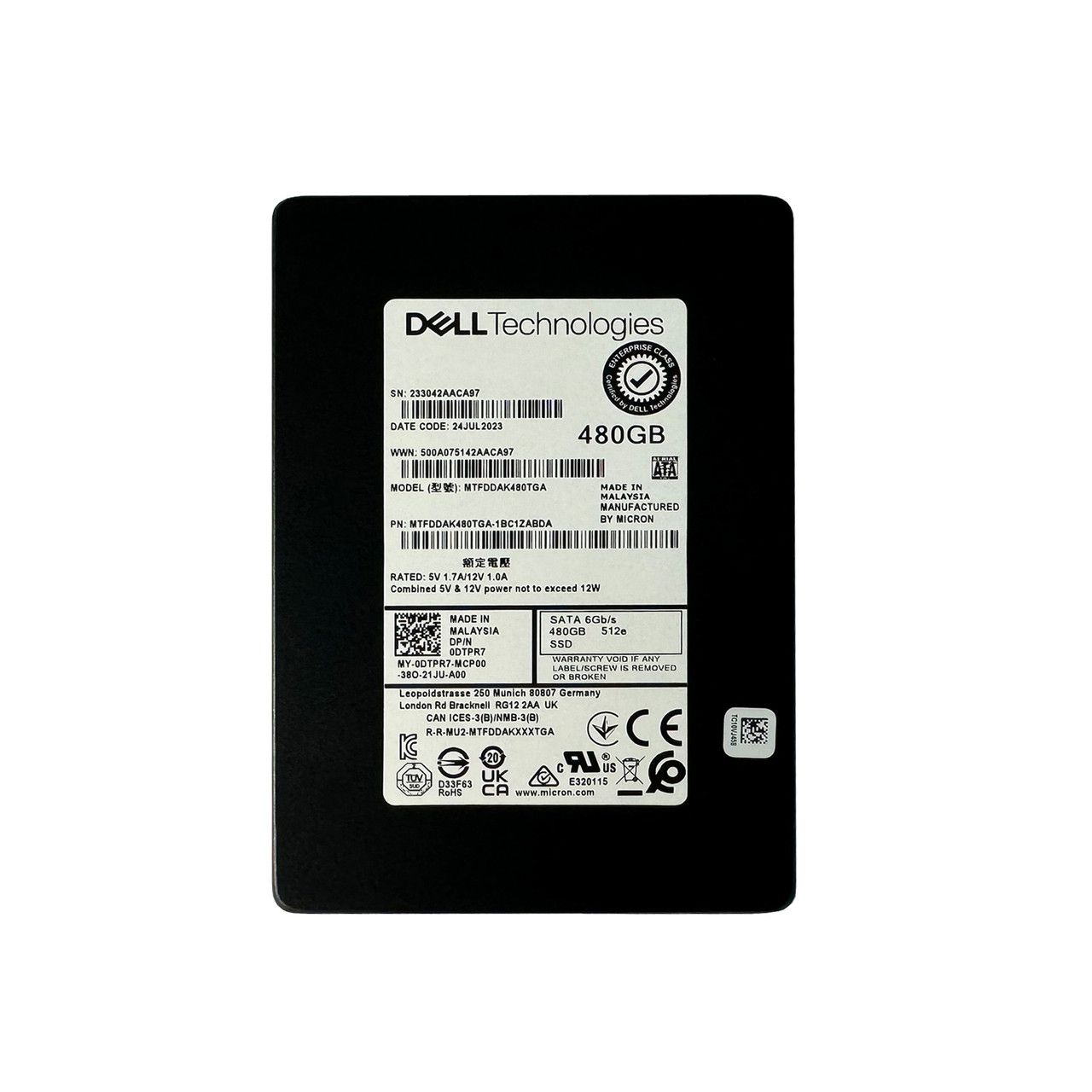 SSD server Micron 5400 PRO 480 GB (DELL) 2.5