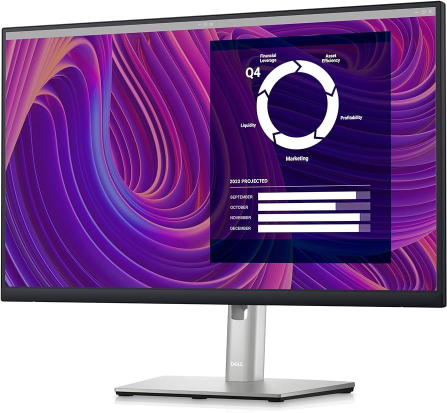 Monitor 23.8 inch LED Dell P2423D 2560 x 1440 pixeli, 60 Hz, 5 ms, Negru - Gri