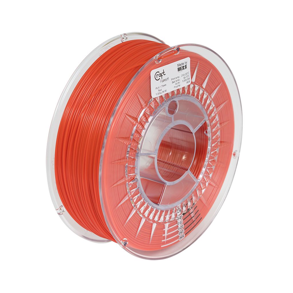 CRAFTBOT 3D PRINT FILAMENT, Culoare: Rosu, Material: PLA, 1KG