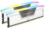 Memorie Corsair Vengeance 32 GB DDR5 5200 MHz CL40, kit 2 x 16 GB, XMP 3.0, Alb-gri, RGB