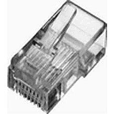 Electronic RJ45 (8P8C) - RJ45 - Transparent - Cat5e - 100 pc(s)