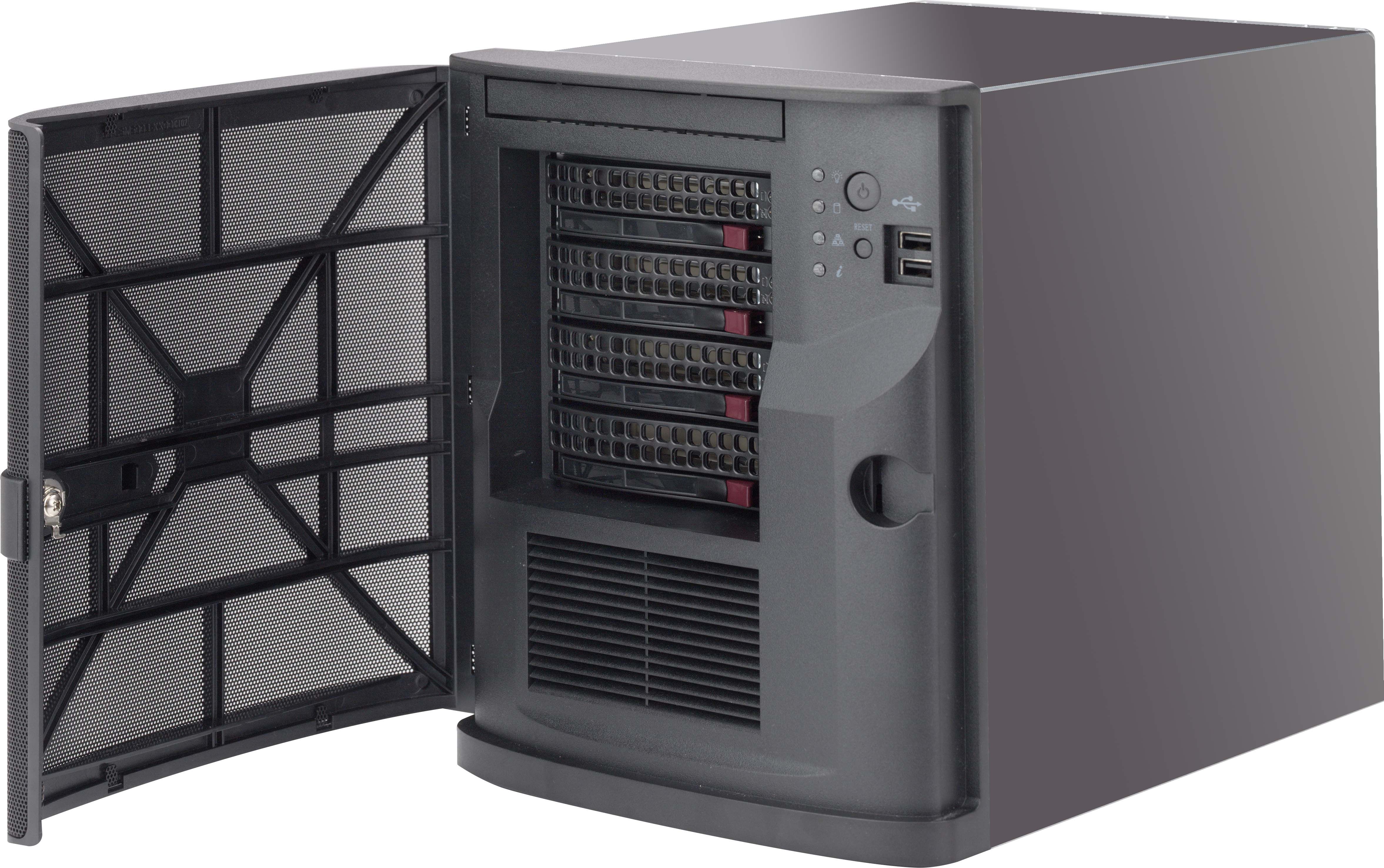 Supermicro CSE-721TQ-350B carcase PC Mini Tower Negru 250 W