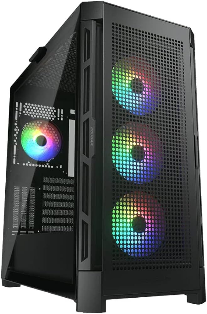 COUGAR | Duoface Pro RGB | PC Case | Mid Tower / TG & Airflow Front Panel / 4 x ARGB Fans / TG Left Panel