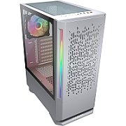 COUGAR | MX430 Air RGB White | PC Case | Mid Tower / Air Vents Front Panel with ARGB strips / 3 x ARGB Fans / 4mm TG Left Panel