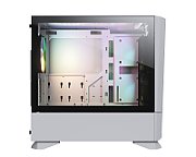 COUGAR | MX430 Air RGB White | PC Case | Mid Tower / Air Vents Front Panel with ARGB strips / 3 x ARGB Fans / 4mm TG Left Panel