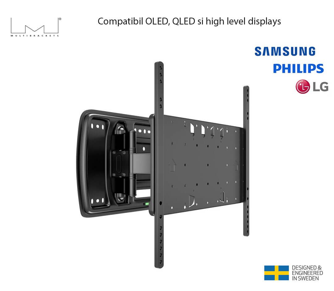 Suport TV de perete Tilt&Turn Super Slim  Multibrackets MB-4036, 32 -65 , max.40 kg, negru
