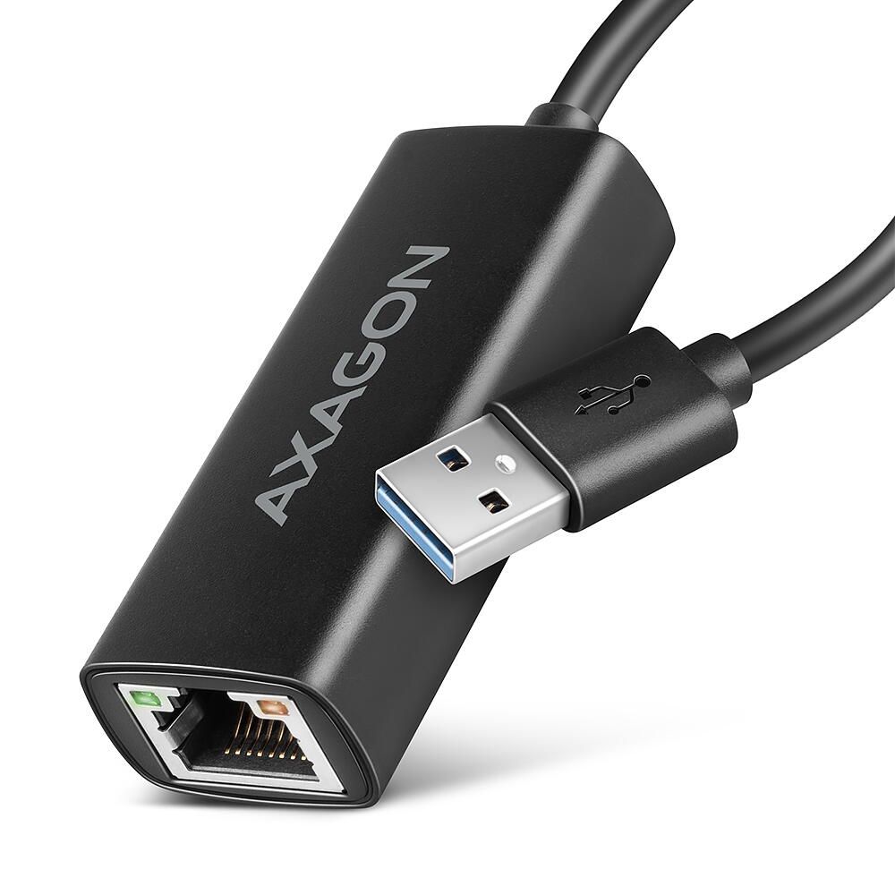 Placa de retea AXAGON ADE-AR | Interfata: USB 3.2 Gen1 / USB 3.0 / USB 2.0 | Gigabit Ethernet 10/100/1000 Mbit/s |