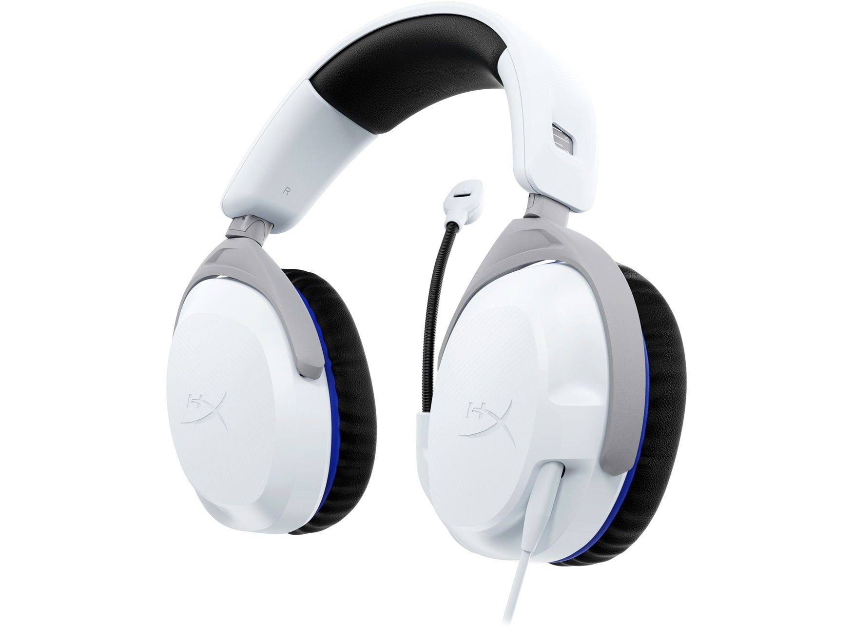 Casti gaming cu fir HyperX CloudX Stinger 2 Xbox/PC, jack 3,5mm pentru conectare direct la controller, drivere 50mm, slidere gradate, microfon cu noise cancelling, spuma cu memorie, alb