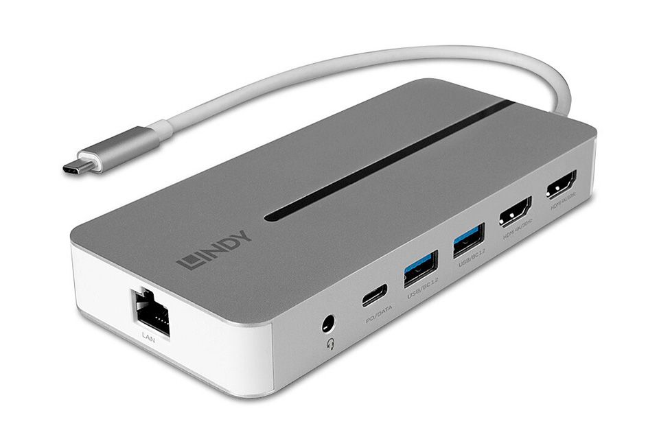Hub Lindy 4 Port USB 3.2, PD 3.0 up to 100W (20V 5A)