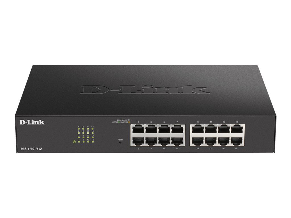 Switch D-Link DGS-1100-16V2/E, 16 porturi 10/100/1000 Mbps
