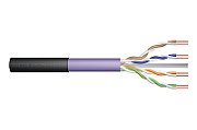 CAT 6 U-UTP installation cable, 250 MHz Eca (LSZH-1), AWG 23/1, 305 m paper box, sx, purple