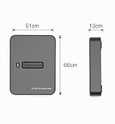 GEMBIRD Desktop USB Type-C M.2 SATA NVME SSD drive docking station black