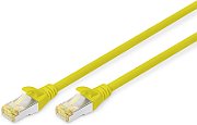 CAT 6A S-FTP patch cord, Cu, LSZH AWG 26/7, length 1 m, color yellow