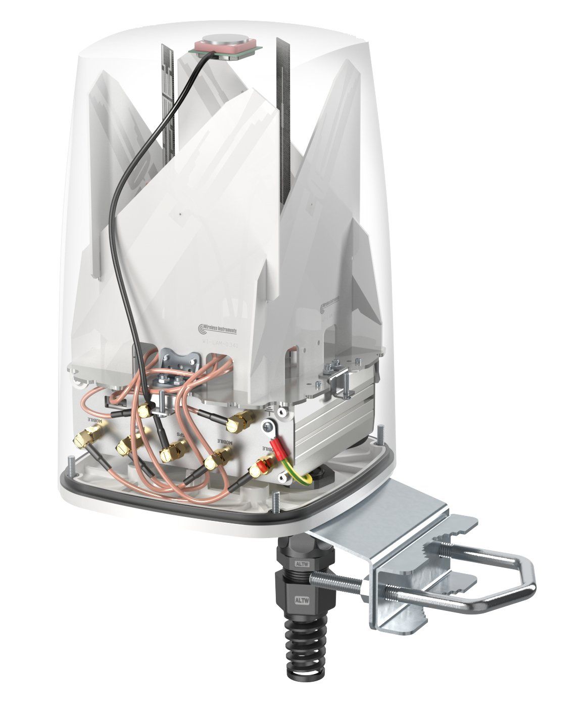 QuSpot for RUTX50, 4x Antenna 5G + Wi-Fi dual band + GPS