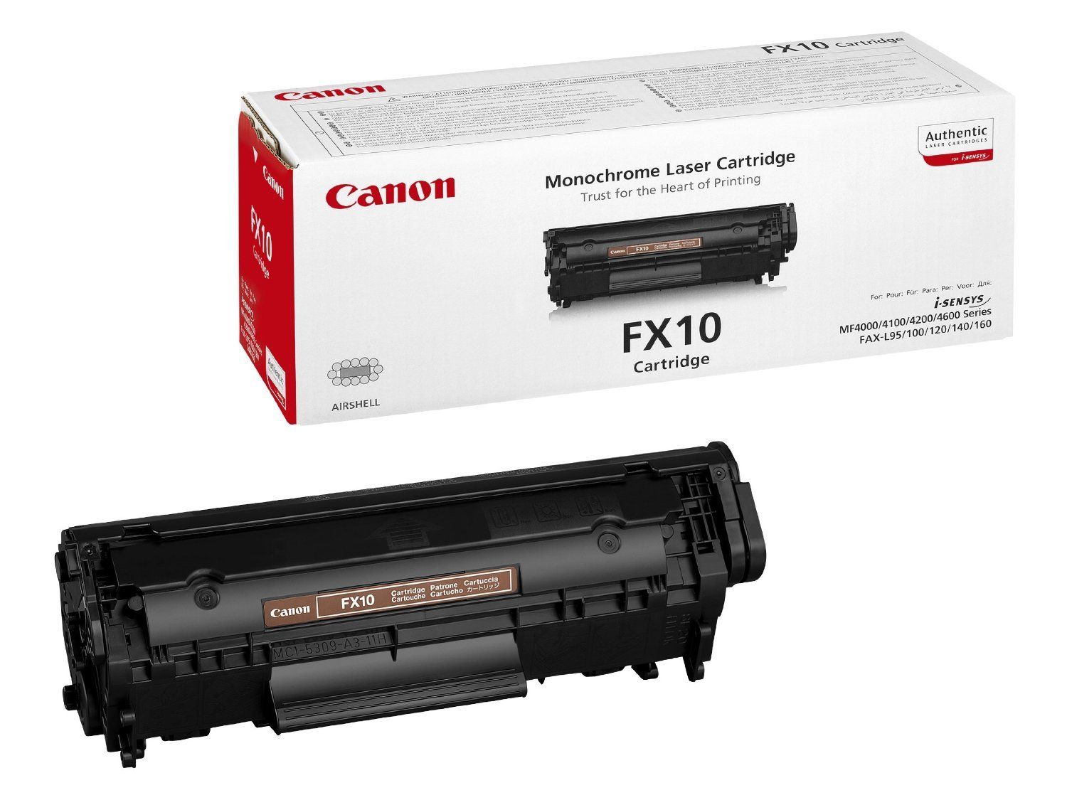 Cartus toner Canon 0263B002 ,Negru ,2 000 pagini ,Original (FX10) 