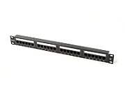 Patch panel Digitus DN-91524U-1, 19-inch, 1U, 24 prize RJ45 Cat.5e, negru
