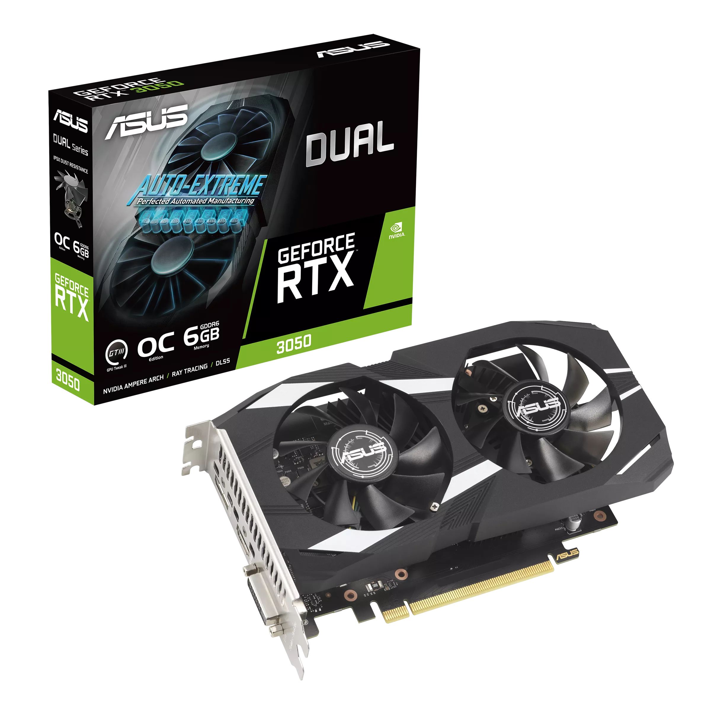 Placa video ASUS GeForce RTX 3050 Dual OC 6 GB GDDR6 96 bit