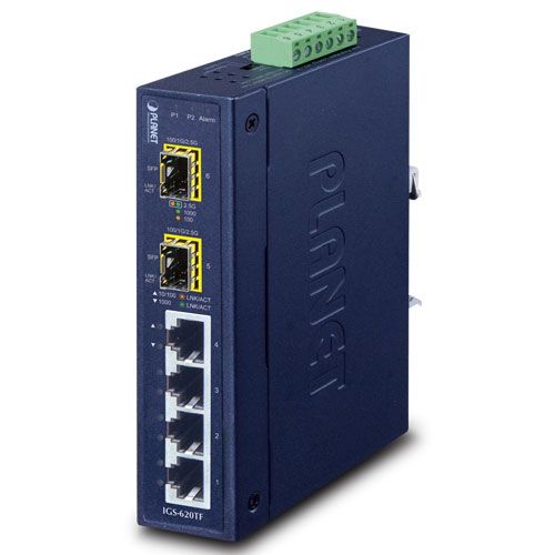 Planet PLANET IGS-620TF switch-uri Fara management Gigabit Ethernet (10/100/1000) Albastru